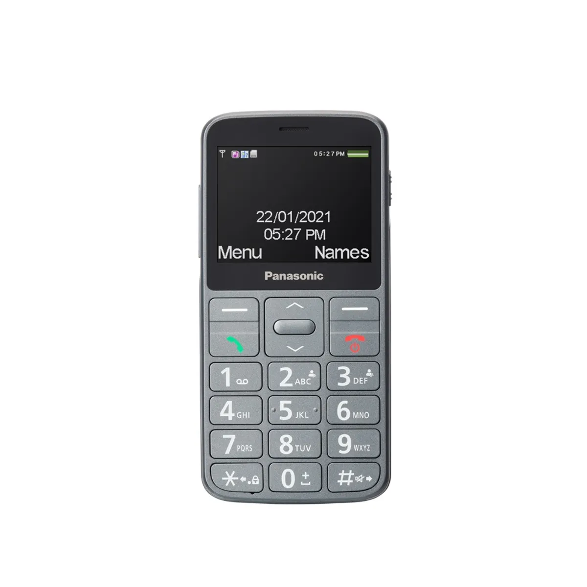 Panasonic KX-TU160EXG mobiltelefon 2,4" kijelző USB-C töltés hallókészülék-kompatibilis LED zseblámpa #1