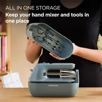 Kenwood HMP40.000GY Kézi mixer 350 W kék 5 sebesség, állítható, rozsdamentes acél pengék, mosogatógépben tisztítható részek, műanyag ház #2