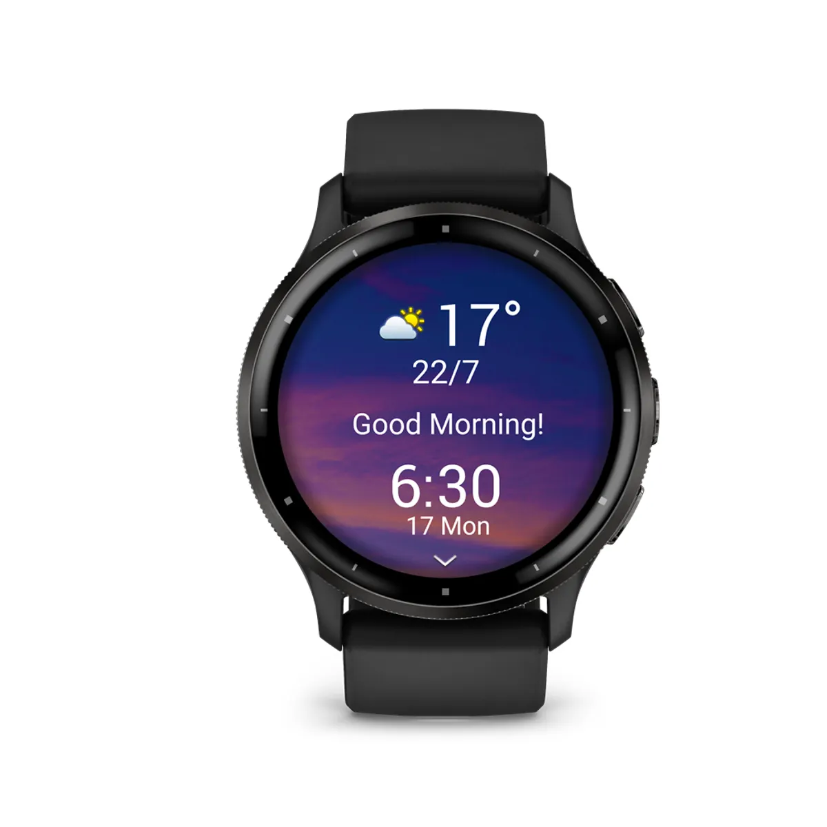 GARMIN 010-02784-01 Venu 2 1.4" AMOLED, 45 mm, fekete szilikon szíj GPS GLONASS, pulzusmérő SpO2 5ATM, zenevezés, Saját telefon megkeresése #1