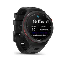 Garmin 010-02746-12 Approach S70 47mm AMOLED kijelző fekete kerámiakeret fekete szilikon szíj #2