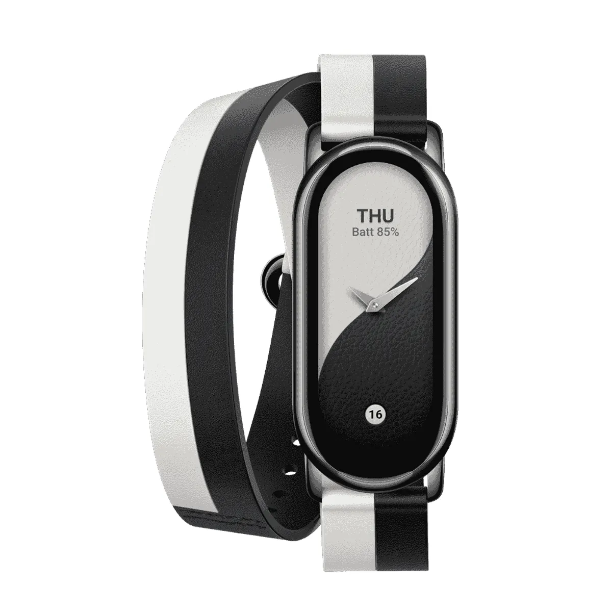 Xiaomi BHR7311GL óraszíj fekete bőr és műbőr Band 8 kompatibilis 180 mm #2