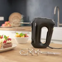 Braun HM2110BK kézi mixer 500 W 4 sebesség turbo dagasztóhorgok habverő 1,25 m vezeték fekete #5
