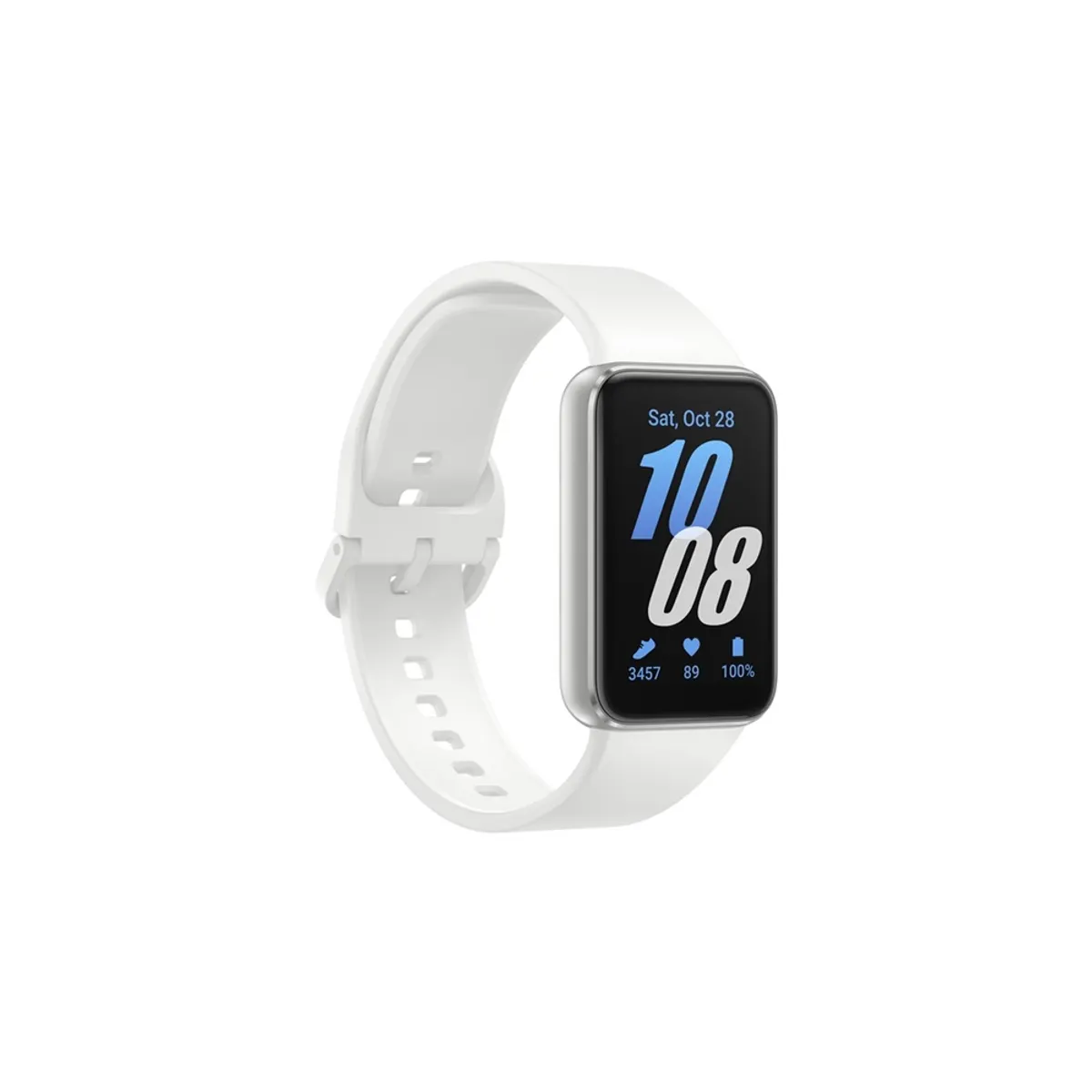 Samsung SM-R390NZSAEUE Galaxy Watch 1,6" IP68 fehér szíj ezüst óratok alumínium 40mm #1