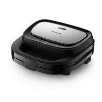 Philips HD2350/80 mini sütő gofri és grill funkció 750 W szürke, tapadásmentes bevonat, 1 szendvics, kivehető tálca, BPA-mentes
