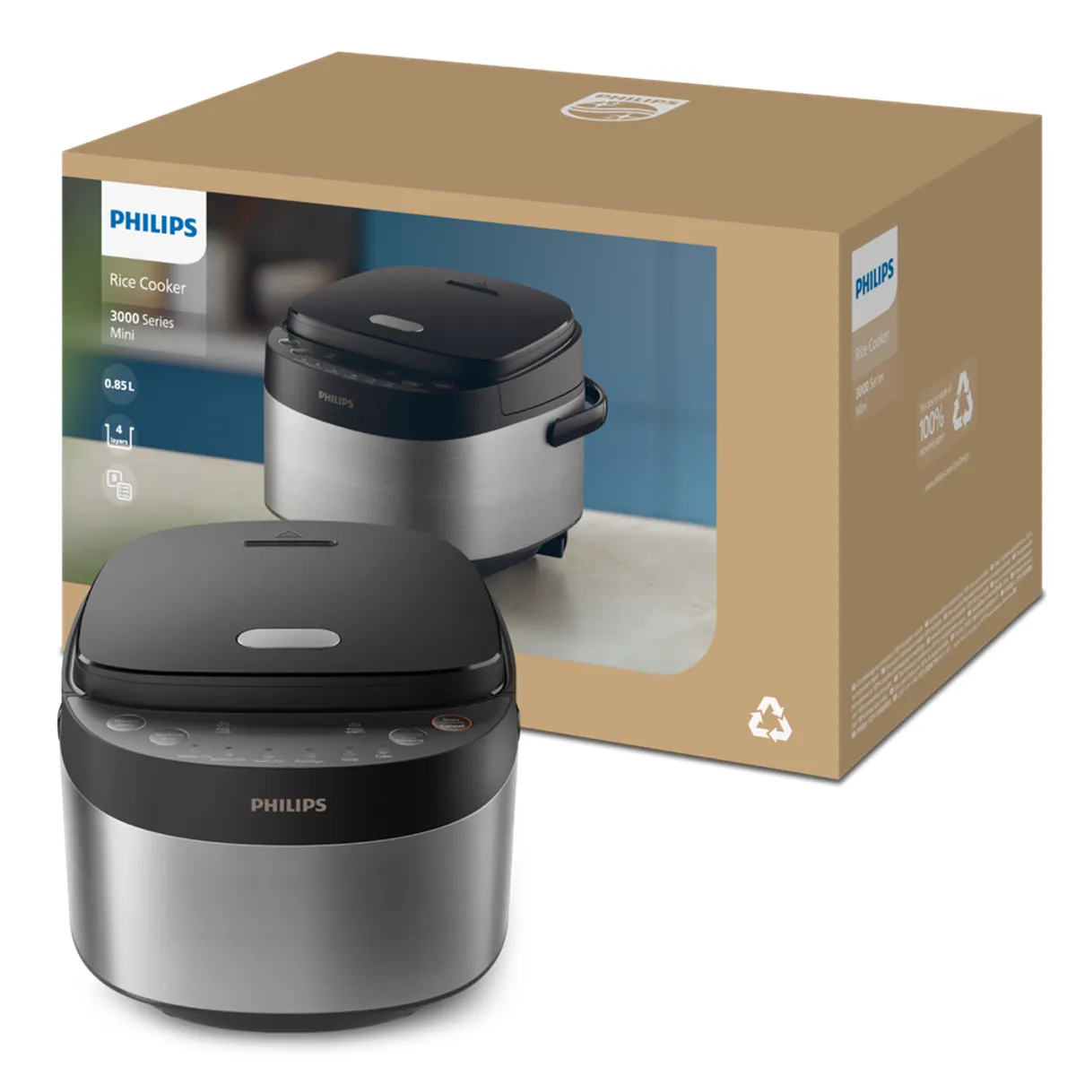 PHILIPS HD3093/80 gőztálca 0,85 L 653 W #3