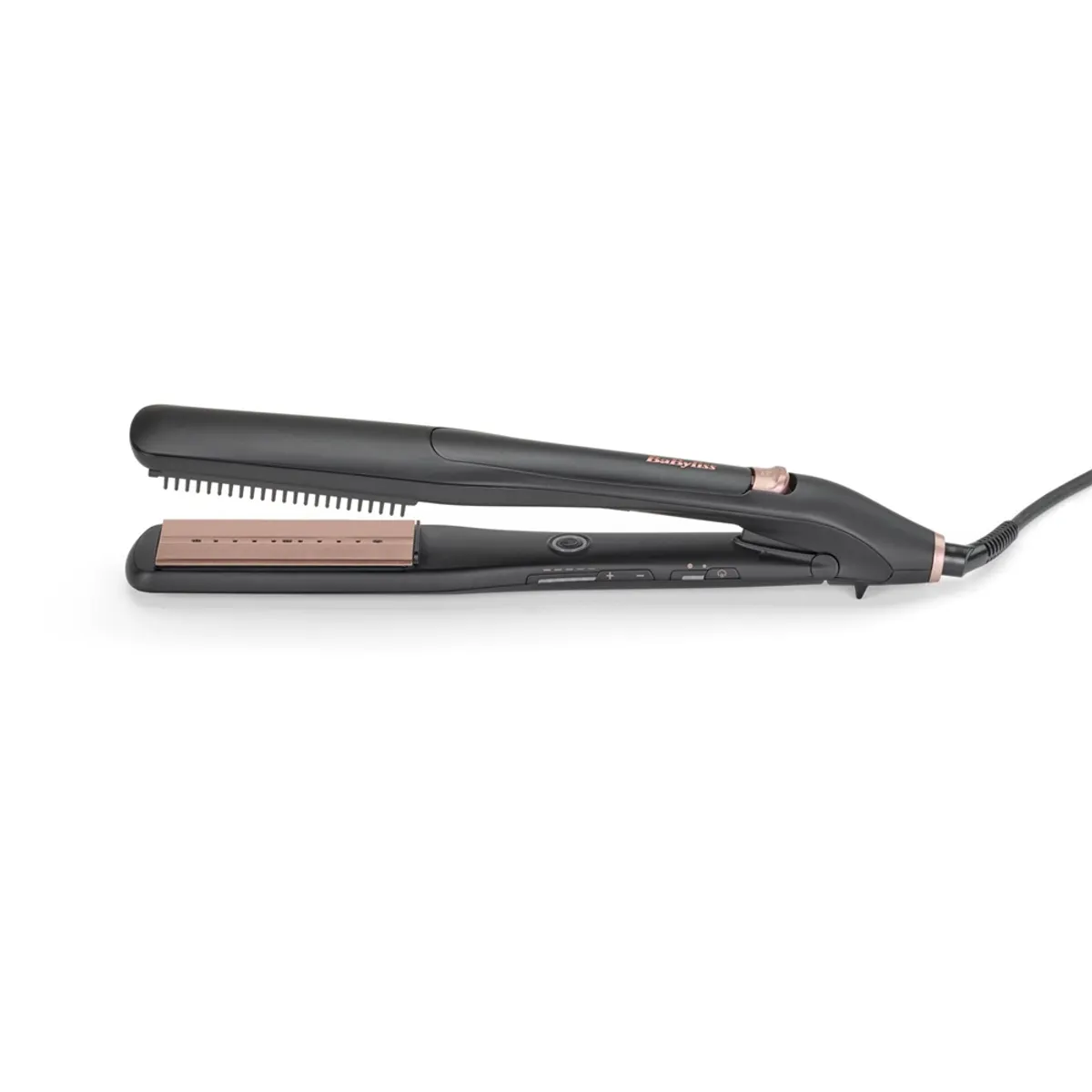 BaByliss ST596E hajvasaló 36 mm kerámia titán bevonat, 5 fokozat, max 210 C, 2,5 m, gőzölő technológia, automatikus kikapcsolás, 5 év jótállás #1
