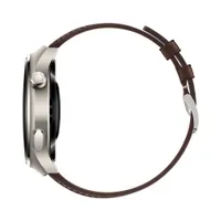 Huawei 55020AMG okosóra titán tok 48 mm barna bőr szíj 1,5" AMOLED NFC BT5.2 GPS eSIM IP6X 30 m Állandó kijelző #5