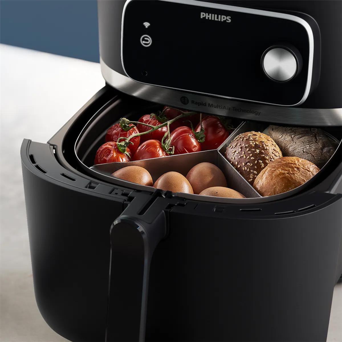 Philips HD9916/00 Részleg elválasztó Rozsdamentes acél Szürke 90x214x197 mm kompatibilis HD9875, HD9880, HD9876 #2