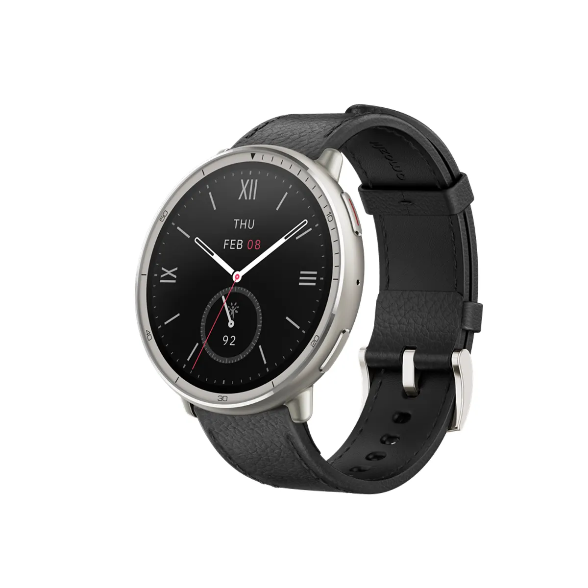 Amazfit W2433EU1N okosóra NFC 1,32" AMOLED; BLE 5.2; 20 mm szíj; fekete; ezüst csat; Zepp OS #4