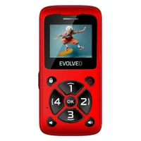 EVOLVEO SGM EP-400-IDR EasyPhone 2.4" kijelző SOS hívás SMS helymeghatározás FM rádió 1400 mAh töltőállomás