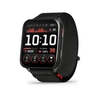 Garmin 010-02980-02 Venu X1 Titanium 2" AMOLED érintőképernyő ComfortFit nylon szíj fekete