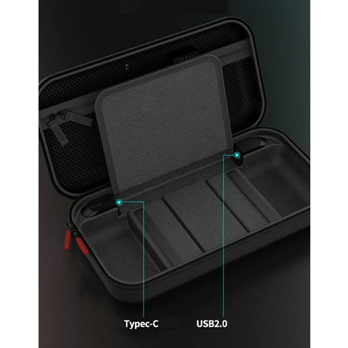 IPEGA PG-SW099 hordtáska 10000mAh beépített akkumulátor USB-C és USB-A töltési portok kompatibilis Nintendo Switch és Steam Deck #10