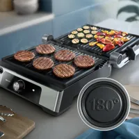 PHILIPS HD6301/90 minisütő 2200 W 200 °C forgógombos fedél zsírtálca nem tapadós bevonat alumínium ház szürke #4
