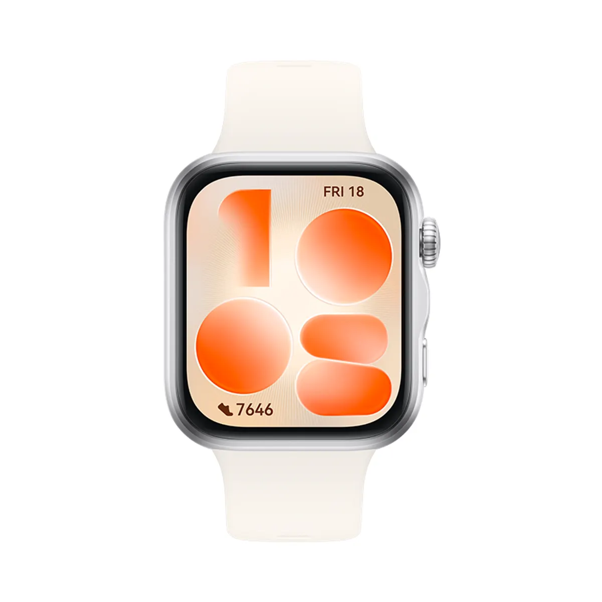 Huawei 55020HSD Watch Fit 5 fehér szilikon szíj GPS NFC állítható #1