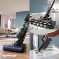 PHILIPS XW7263/11 2 az 1-ben rúdporszívó Li-ion akkumulátor 21,6 V 30 perc 0,45 L porzsák nélküli kivehető kézi porszívó motoros kefe led fényekkel #5