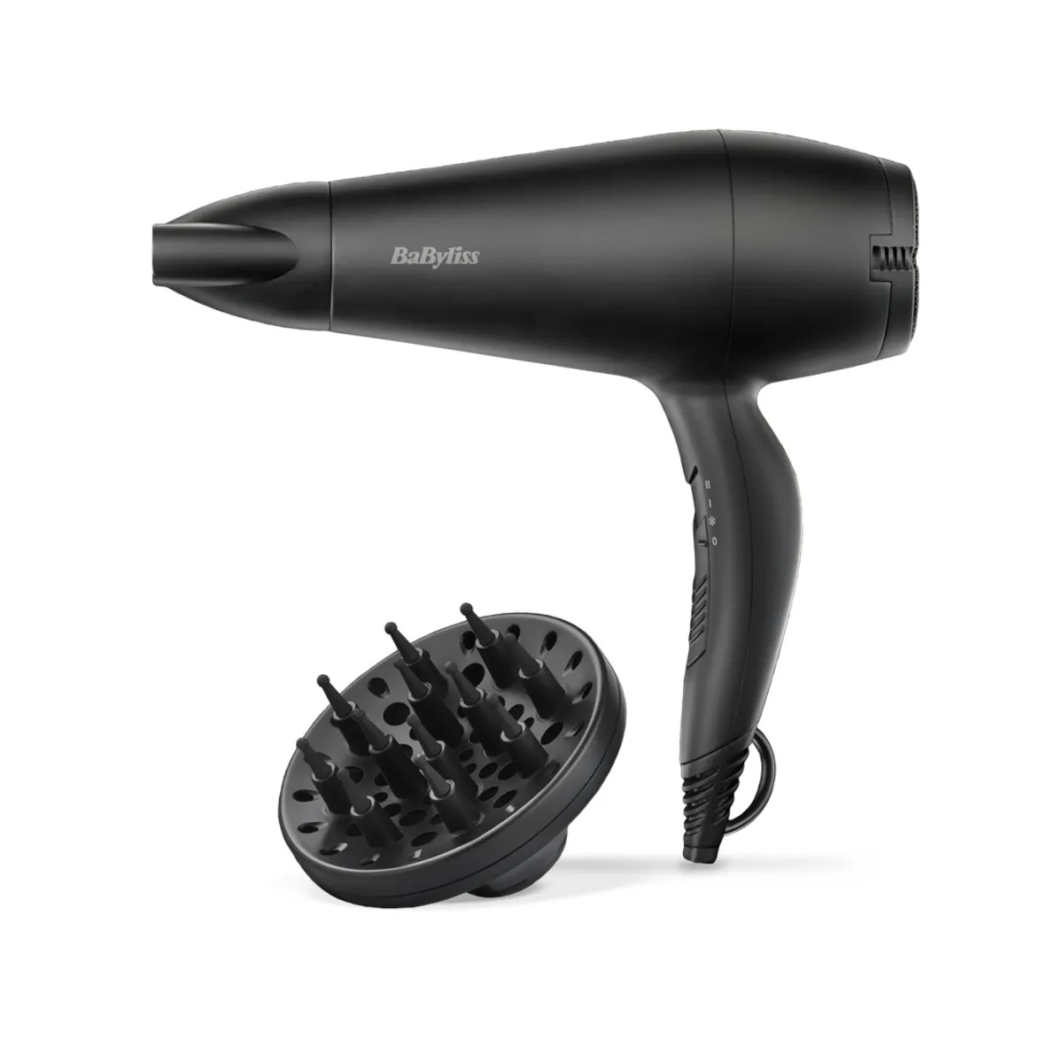 BaByliss D215DE hajszárító 2000 W 2 hőfok 2 sebesség koncentrátor fúvóka diffúzor 2,8 m vezeték #2
