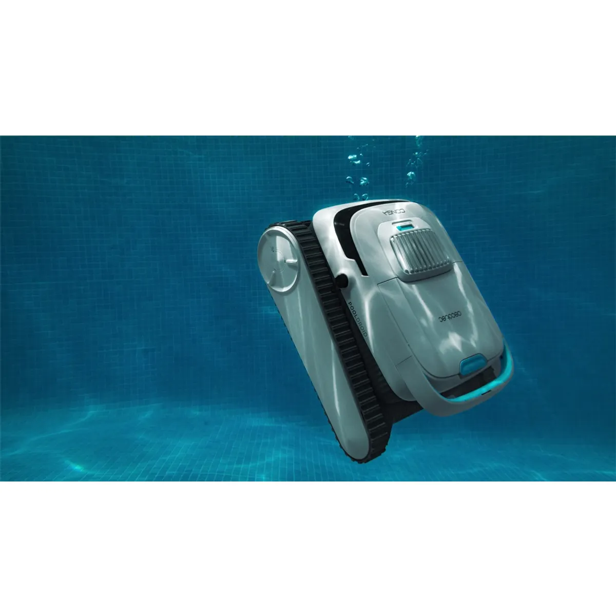 CECOTEC A01_EU01_108205 Pooldroid 5000 TotalCleanPearl 100 m2 felület 2,5 m mélységig használható automatikus falhoz navigálás forgó tisztító fej 90 W 5200 mAh 120 perc IPX68 #4
