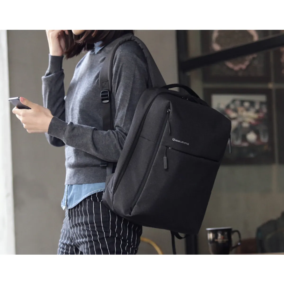 Xiaomi ZJB4192GL City Backpack 2 15.6" hátizsák sötétszürke 17L #4