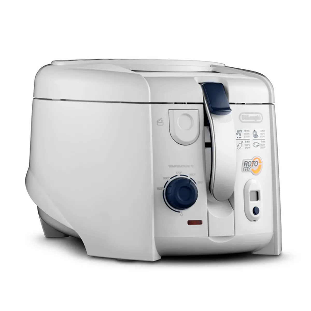 DeLonghi F28533.W olajsütő 1800 W 1,3 l olajtartalom, digitális időzítő, állítható hőfok, nem tapadós bevonat, kivehető szűrő, fehér #1