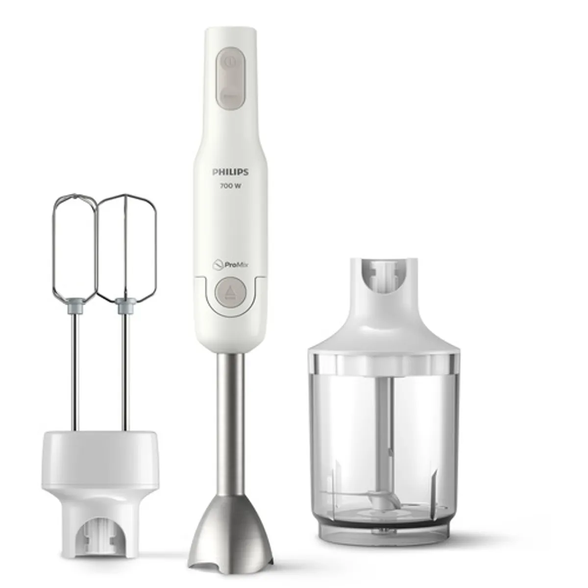 Philips HR2546-00 Merülő mixer fehér 700 W 2 sebesség turbó fém tengely habverő mérőbögre xl aprító #2