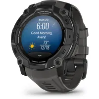 Garmin 010-03020-00 Instinct 3 50mm AMOLED 1.3" gps fekete szilikon szíj #2