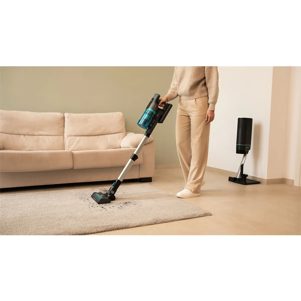 Cecotec 4943 2 az 1-ben rúdporszívó 30 000 Pa 70 perc UV-C antibakteriális szűrő porzsák nélküli 3 L #6