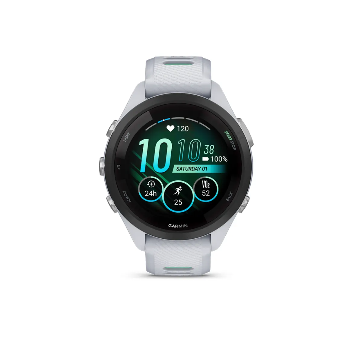 GARMIN 010-02810-14 sportóra Zöldeskék;Fehér szíj 42mm AMOLED 1,1" GPS GLONASS Bluetooth Wi-Fi 8 GB pulzusmérő Véroxigénszint mérő alvásfigyelés 5 ATM #2