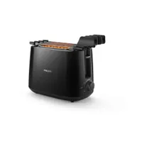 Philips HD2583/90 kenyérpirító 2 hely 8 fokozat 600 W fekete olvasztó funkció automatikus kikapcsolás morzsatálca