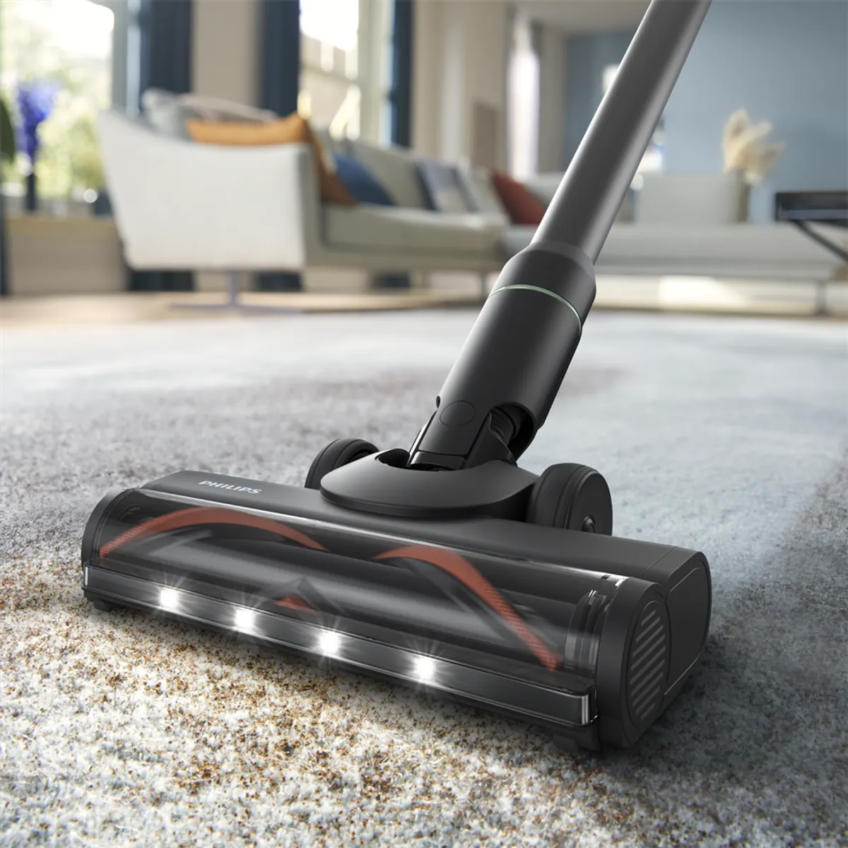 PHILIPS XW7263/11 2 az 1-ben rúdporszívó Li-ion akkumulátor 21,6 V 30 perc 0,45 L porzsák nélküli kivehető kézi porszívó motoros kefe led fényekkel #10