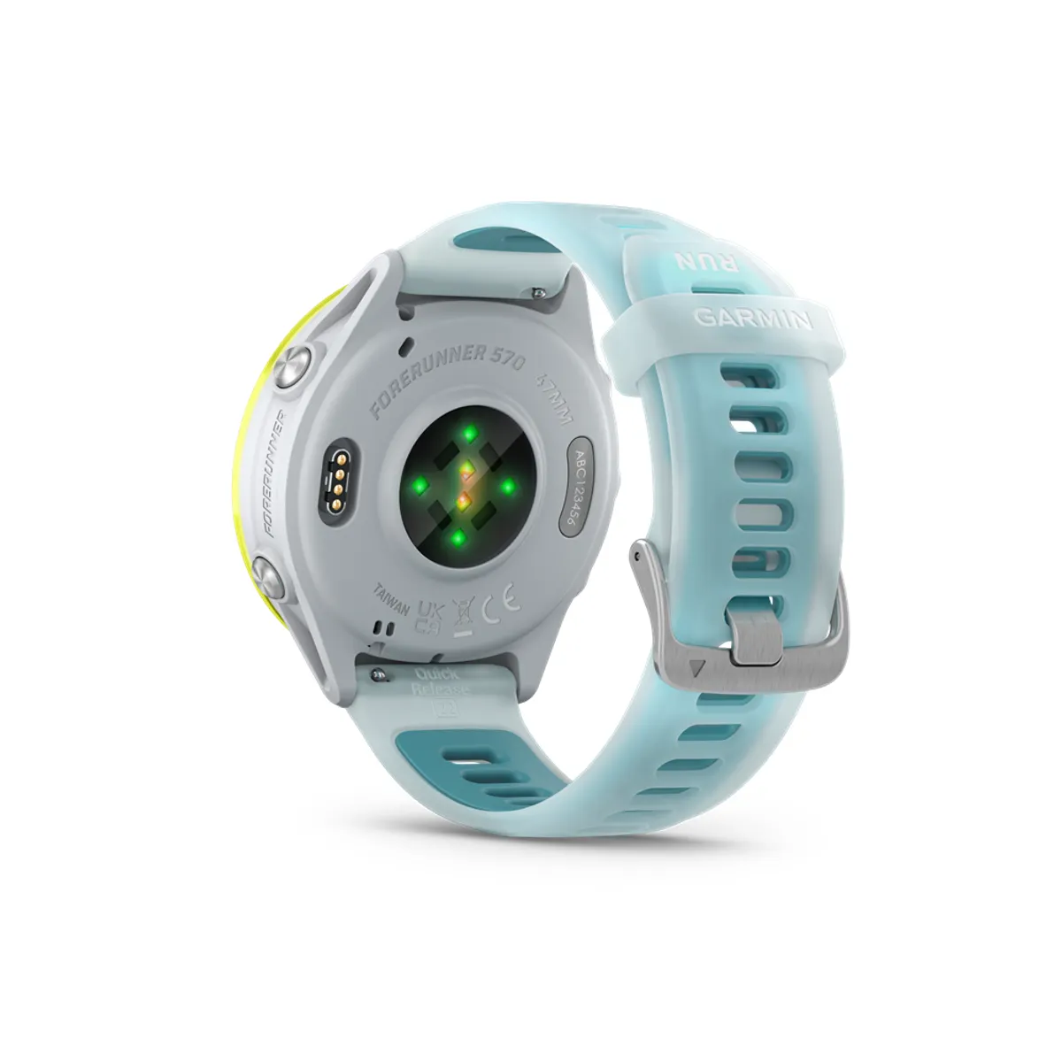 Garmin 010-02971-01 Forerunner 570 47mm 1.4" AMOLED sárga alumíniumtok szilikon szíj #4